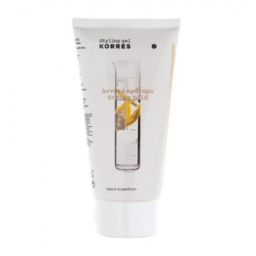 Korres Lime & Grapefruit Styling Gel for Strong Hold Styling 150ml