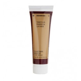 Korres Vanilla, Freesia and Lychee Body Milk 125ml 