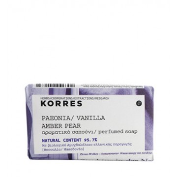 Korres Peonia, Vanilla, Amber and Pear 125g Soap 