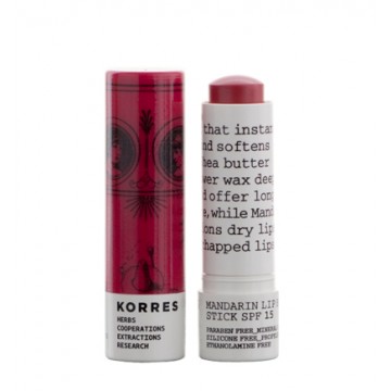 Korres Mandarin Lip Butter Stick SPF15 Rose