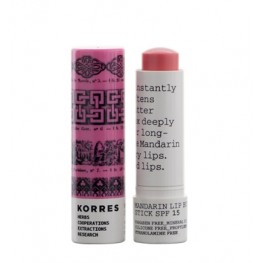 Korres Mandarin Lip Butter Stick SPF15 Pink 